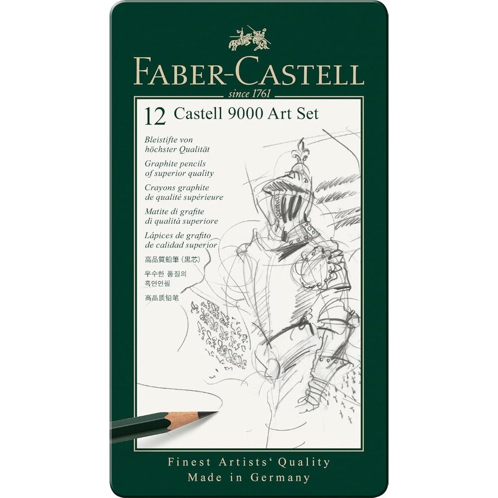 9000 Graphite Sketch Pencil Sets Art 8B - 2H set of 12